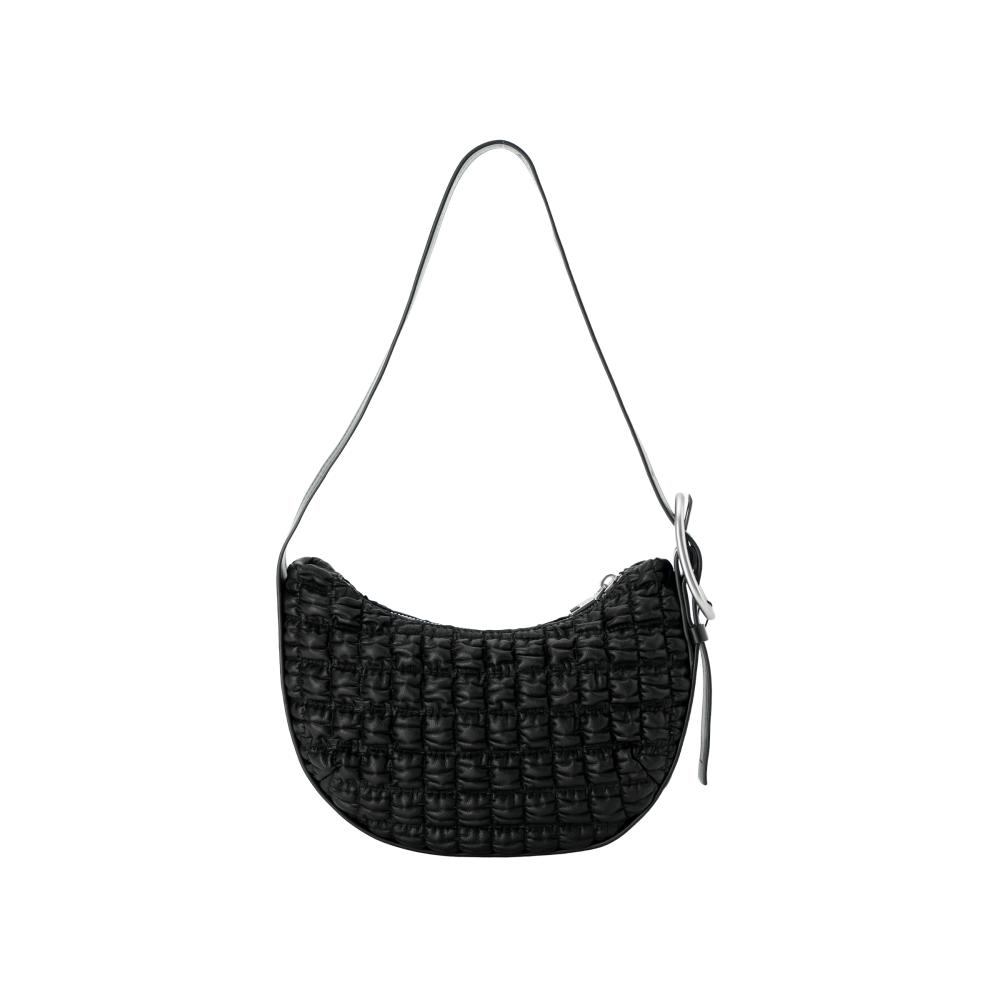 New CALVIN KLEIN PU Crescent Bag Handbag Shoulder Bag Women's Black DH3442-001