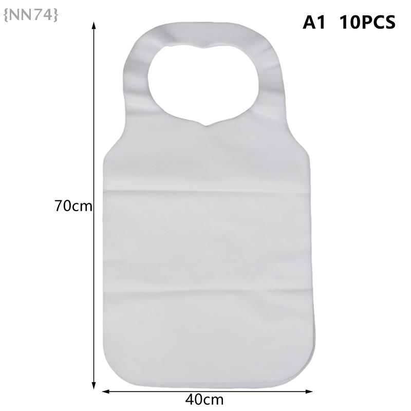 Jednorázové nepromokavé zástěry balení, 10/20 ks Vodotěsné netkané bryndáčky pro dospělé na vaření a úklid