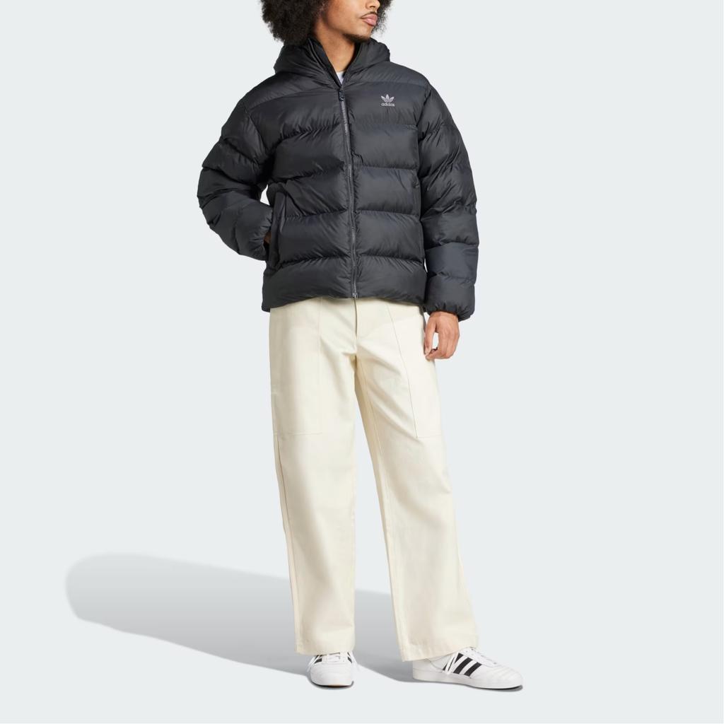 adidas Originals PUFFER Tonal Hooded Puffer Jacket Puffer Jacket Men's Black IY3396