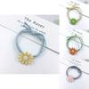 Adorable Ins Women Daisy Hair Rope With Versatile High-elastic Korean Rubber Band Design