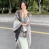 Women's Ethnic Knit Shawl: Travel Photography Cloak & Scarf for Spring & Autumn