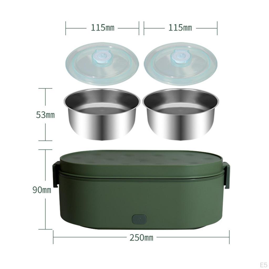 Electric Ed 800ml Warmer Lunch Box Container Outdoors Travel