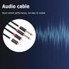 1-5pcs 2 RCA Male to 2 6.35 Jack Male Audio Cable Aluminum Alloy Shell 1.5m Connector Converter Adapter Cord for various CD