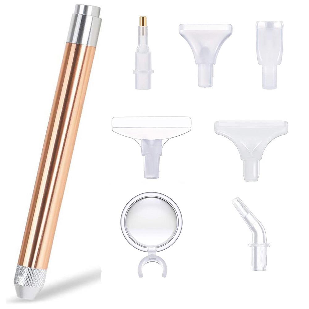 Lighting Point Drill Pen Magnifying Glass LED Lighting Sticker Drill Pen Diamond Painting Tool Accessories Replacement Pen Heads