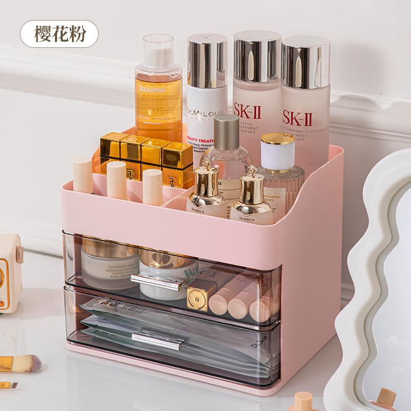 Large Capacity Cosmetic Storage Box Organizer Rack for Skincare Lipstick Perfume Mask Home Vanity Dresser Use