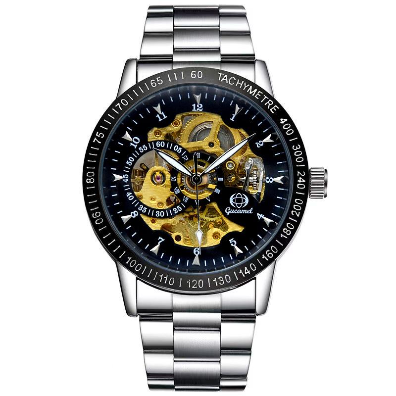 New Top Brand Automatic Mechanical Watch Business Hollow Fashion Men's Automatic Mechanical Watch