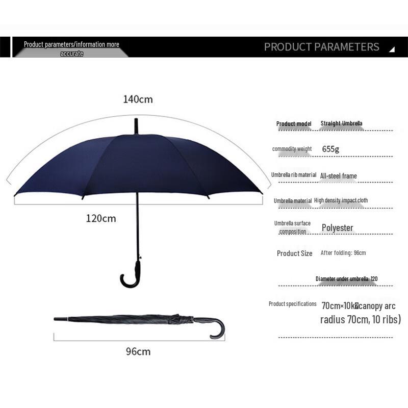 Paradise 193e Automatic Long-Handle Business Umbrella