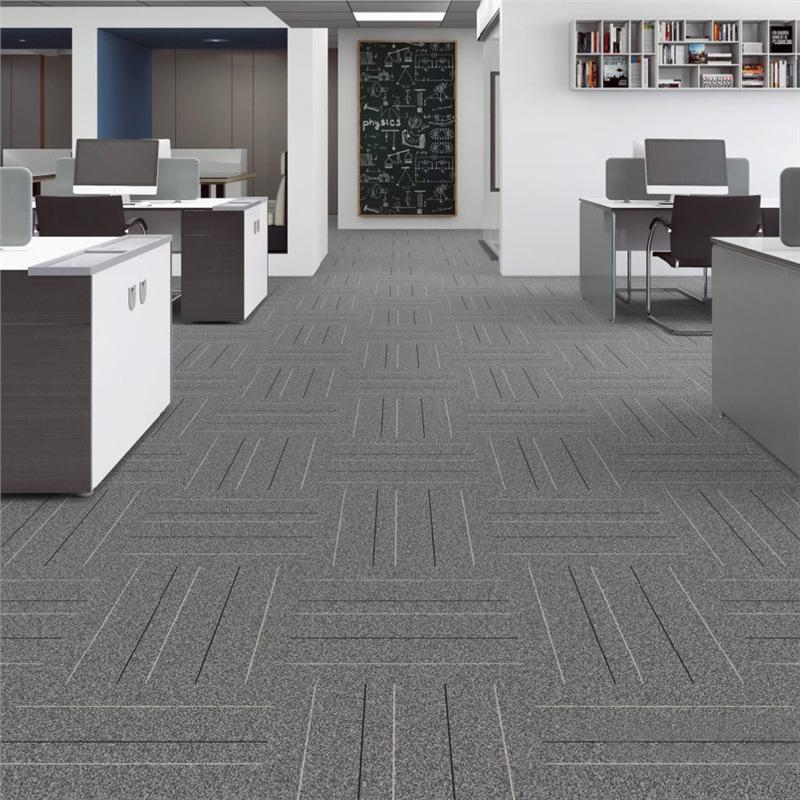 Thickened Commercial Office Carpet Tiles for Large Area Flooring