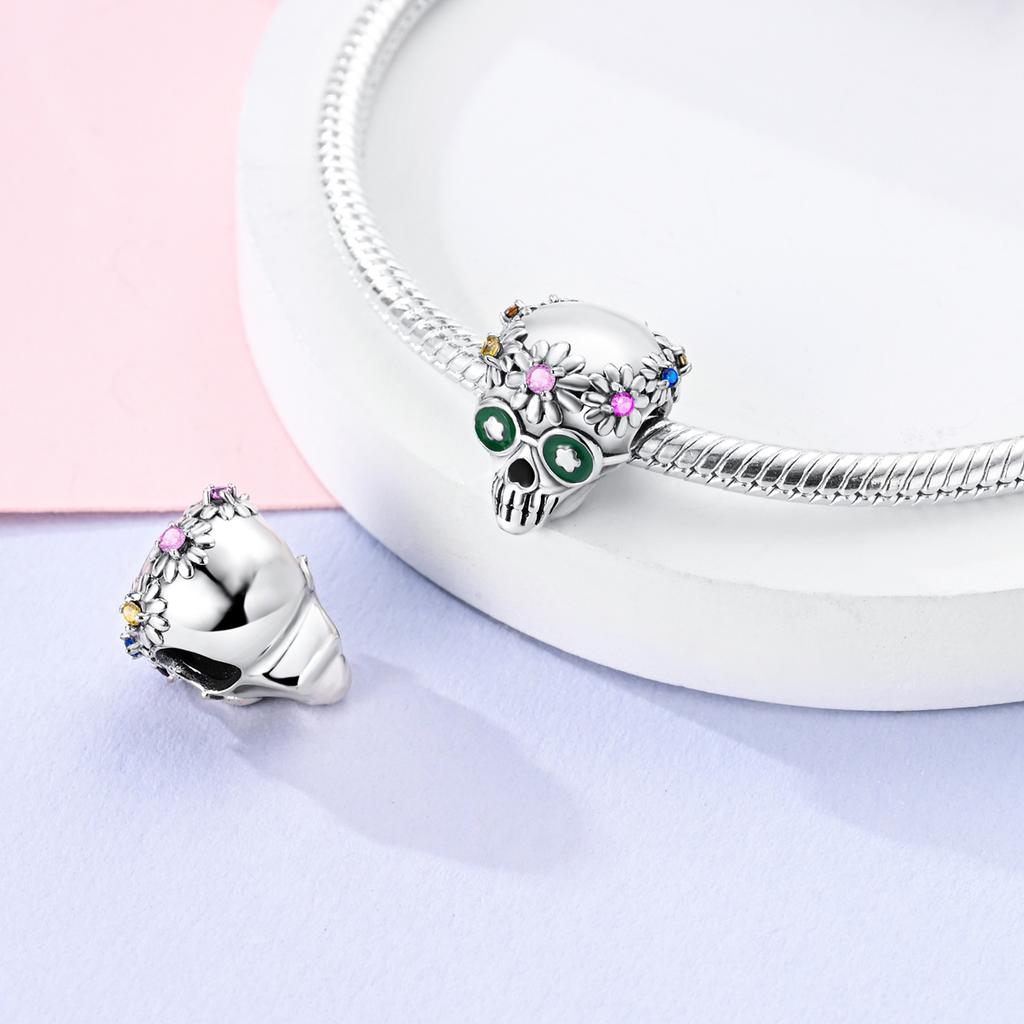 Halloween Copper Charms Pumpkin Witch Beads Pendants Fit Original Bracelet Diy For Woman Jewelry Gift