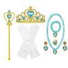 Children'S Accessories Set Love Snowflake Crown Magic Wand Princess Necklace Gloves