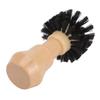 Portafilter Cleaning Brush Professional Portable Coffee Tamper Cleaning Brush with Wooden Handle for Kitchen Tool