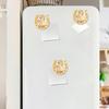 1/2/3Pcs 2026 Year of The Horse Fridge Magnet Rustic Wooden Auspicious Horseshoe Fridge Magnet Chinese New Year Home Office Kitchen Decoration