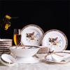 Jingdezhen Keramik Geschirrset - 28-teilig Glücksbringendes Design