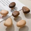 Nordic Solid Wood Bedroom Cabinet with Pebble-Shaped Handles