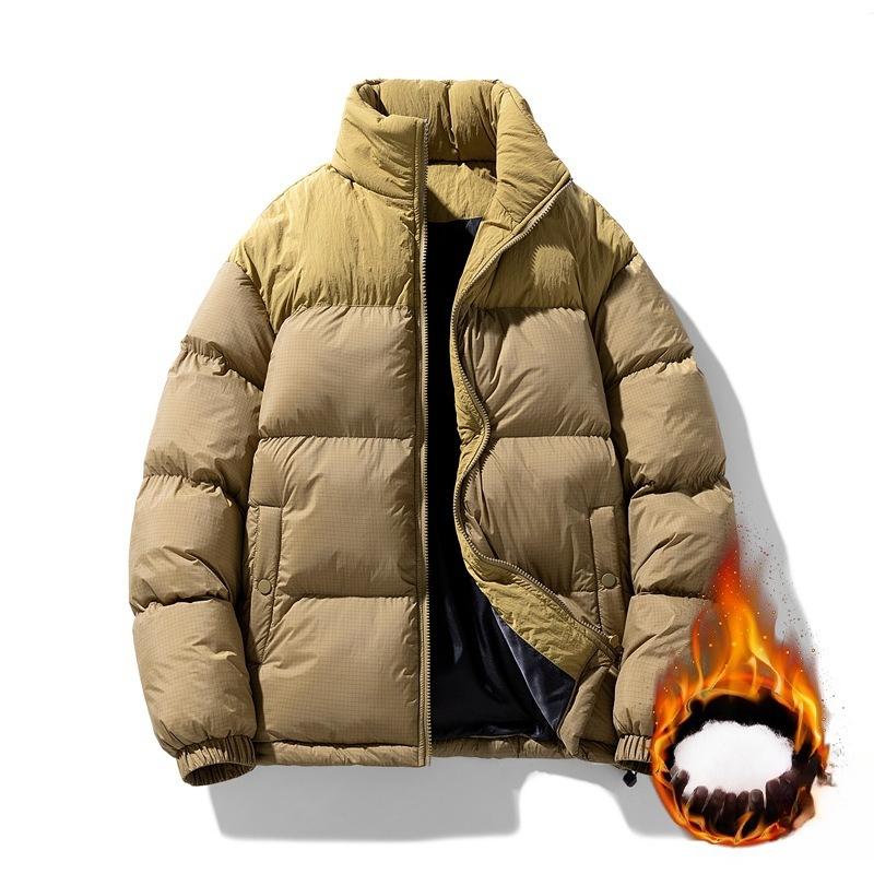 

Хлопковая куртка Мужские модели Зимняя Повседневная Тренд Утолщенная Хлопковая куртка С капюшоном Сплайсинг Хлебная одежда Куртка Мужская Мода Повседневная куртка 5XL