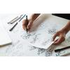 Bloc storyboard b4 - clairefontaine - 100f - papier 55g - transparent - grilles pré-imprimées