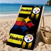 Asciugamano da Spiaggia Pittsburgh Steelers, Asciugatura Rapida, Facile da Curare, Adatto Sia per il Fitness che per le Vacanze al Mare, Essenziale Sportivo