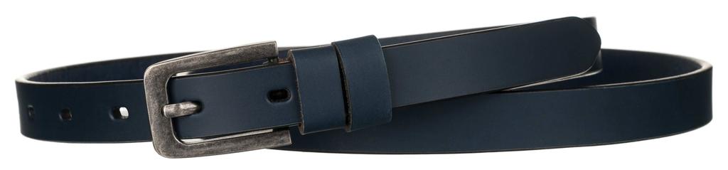 Lady Wide Leather Belt NO.2 Navy 100