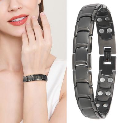 Stainless Steel Bracelet Magnetic Therapy Hand Chain Health Care Jewelry Accessories