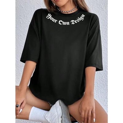 Ihr eigenes Design Druck Damen T-Shirt Mode Casual T-Shirt Street Hip Hop Kurzarm Sommer lose bequeme Kleidung neu