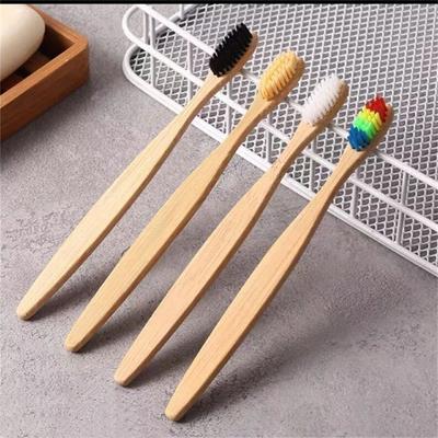Single Box Wrapped Bamboo Adult Toothbrush Set Natural and Environmentally Friendly Bamboo Toothbrush Tablet One Box of 10 PCS