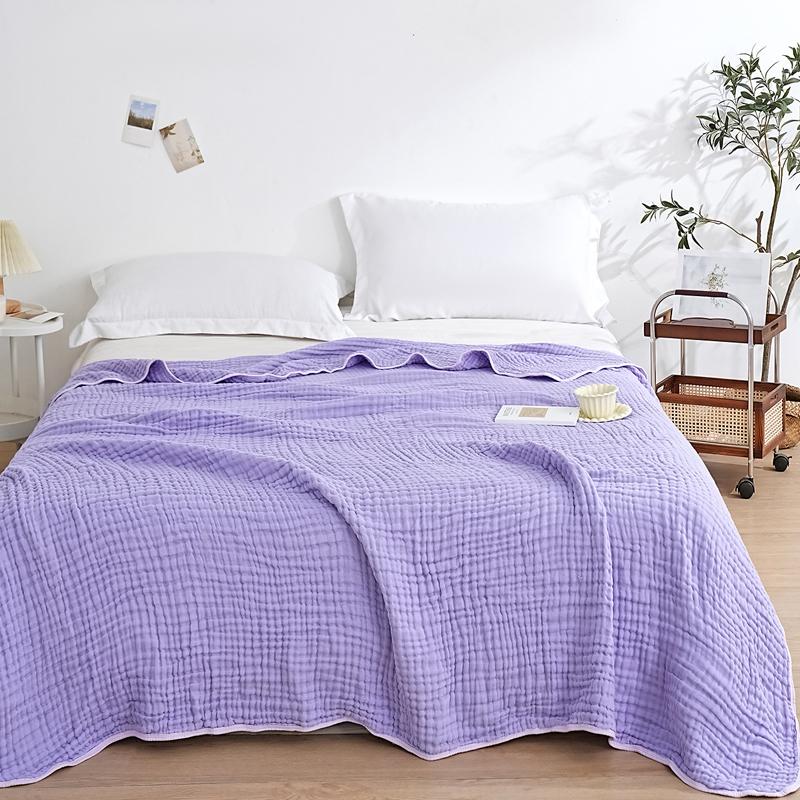 100% Cotton Gauze Blanket 6 Layers Muslin Bed Blankets Lightweight Breathable Sleeping Blanket For Bed and Couch All Season