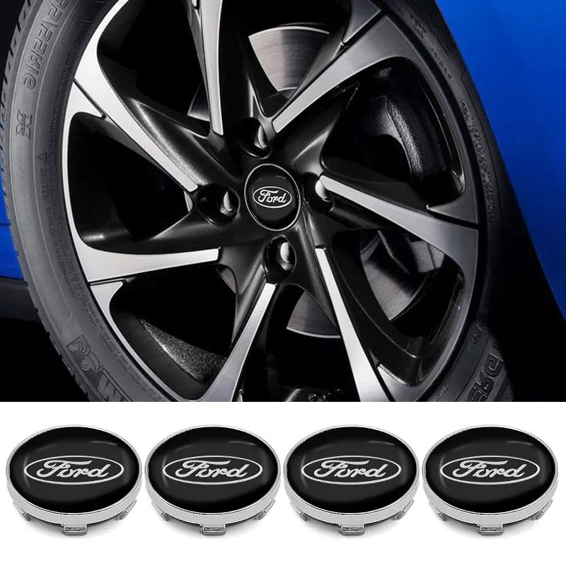 Hot New 4PCS Car Wheel Center Caps Hub Caps For Ford Focus 2 MK1 MK3 Mondeo MK4 Fiesta MK7 Fusion Kuga Ranger Explorer 5 Figo Ta