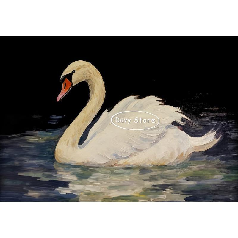 

Антикварный постер с акварелью лебедя, винтажная птица, животное, холст, живопись, деревенская эстетика, трендовое настенное искусство, декор для комнаты, дома 21cm×30cm NoFrame
