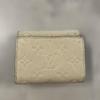 Used Louis Vuitton Monogram Empreinte Metis Compact Wallet White