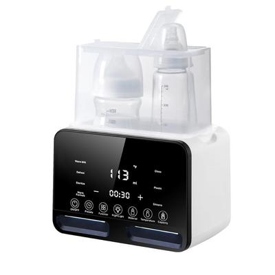 Baby Bottle Warmer 9 In 1 Steriliser for Baby Bottles - Baby Food Warmer with Temperature - for 2 Bottles with LCD Display BPA-Free