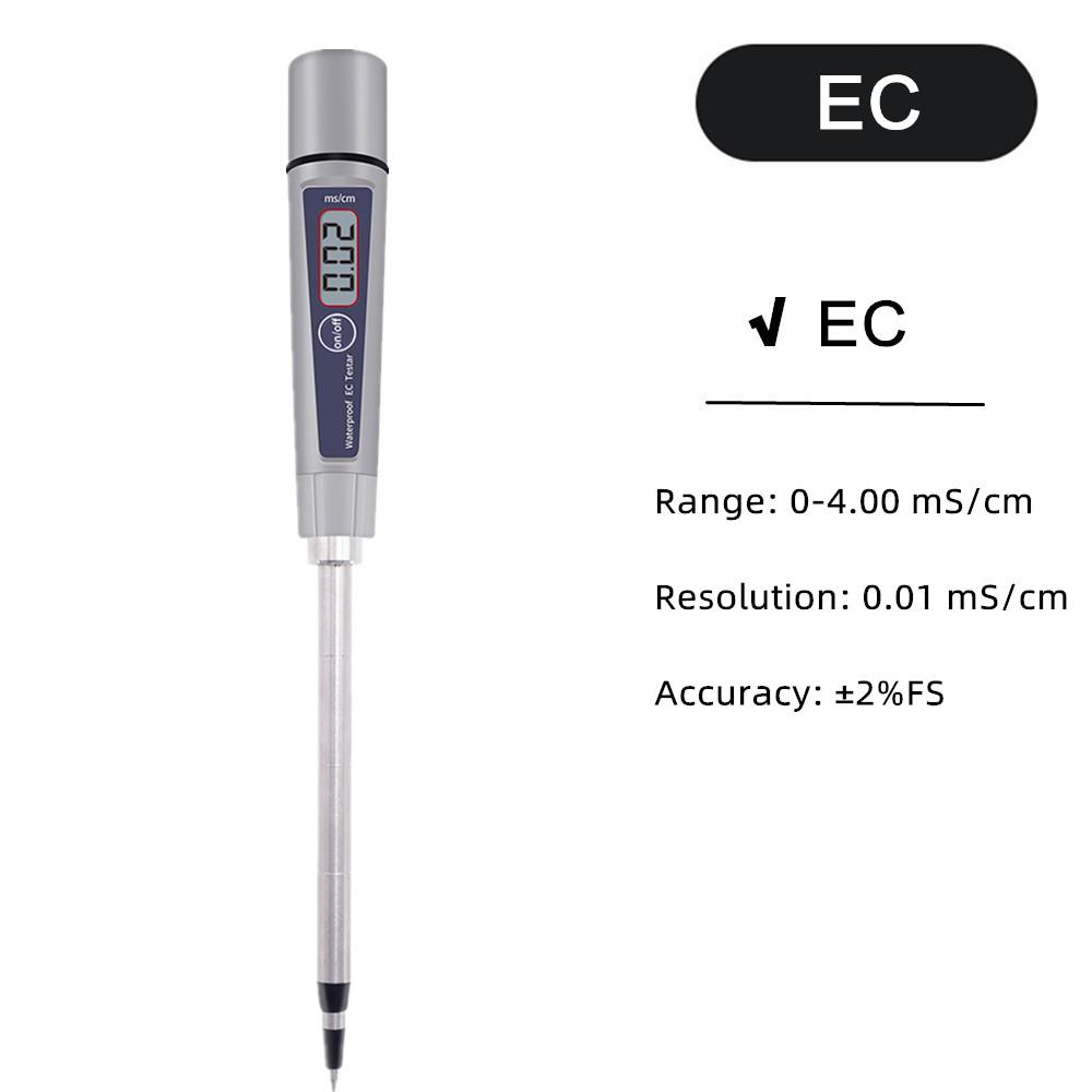 Soil Ph Meter Tester EC Meter for Soil PH TDS CF Sunlight Moisture Humidity Garden Temp Soil Moisture Sensor Gauge Optional