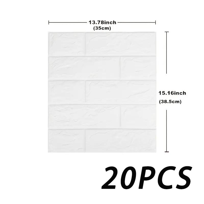 3D einfarbig 35x38,5cm Wohnzimmer Wanddekoration selbstklebender Wandaufkleber