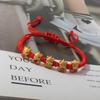 Chinese Style Zodiac Horse Bracelet 2026 Horse Year Lucky Red Rope Bracelet New Year Xmas Good Blessing Jewelry Gift
