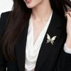 Fashion Light Animal Butterfly Brooches for Women Clothing Coat Accessories Party Gifts