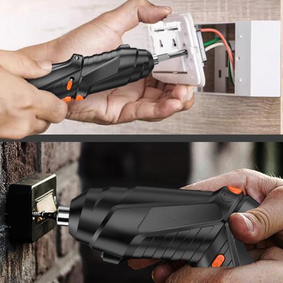 Professional Home Improvement Tool Rechargeable Electric Screwdriver Set, Adjustable Torque And Ergonomic Grip Screwdriver, for Curtain Rails