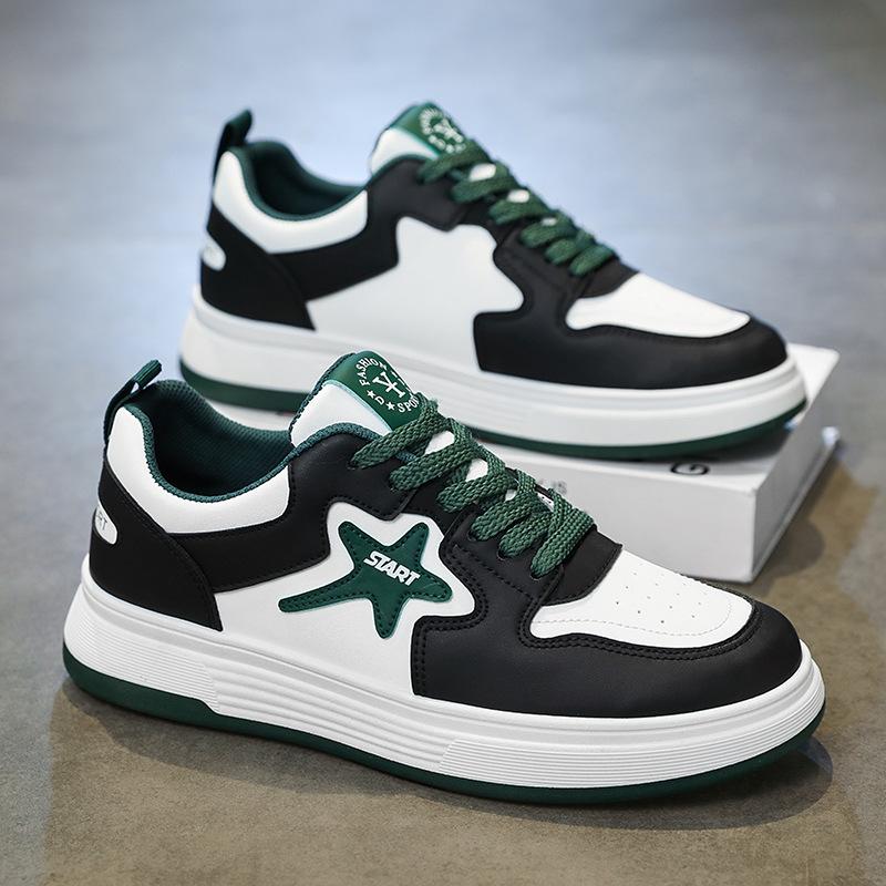 Guochao board shoes men's spring 2025 new soft-soled versatile high-end trendy shoes youth sports and leisure lightweight shoes