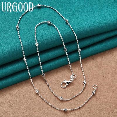 Gioielli con ciondoli regalo per collana di perline in argento sterling 925 da 40-60 cm