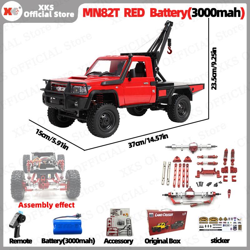 Xks Mn82T Lc79 1:12 Scale Rc Car 4Wd 2.4G Remote Control Pickup Crane - Off-Road Climbing Toy For Kids Christmas Gift