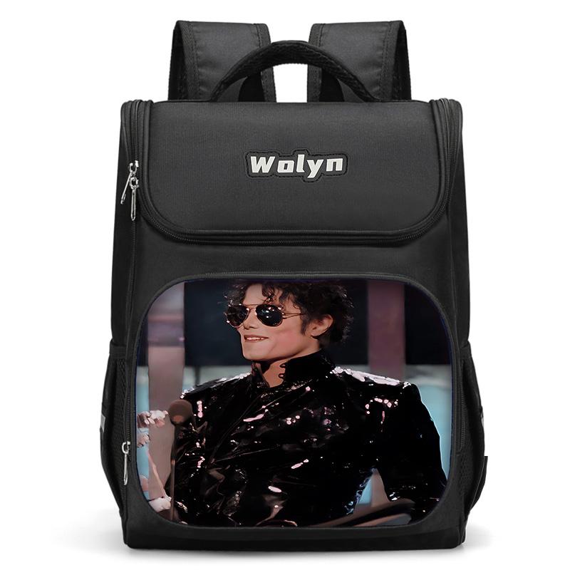 Zaino Grande per Bambini Michael Jackson Borsa Scolastica per Ragazzi e Ragazze per Uomini Donne Zaino da Viaggio Resistente e Multi Scomparto