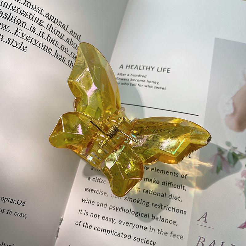 Mini Butterfly Hair Clips for Women Non-slip Cute Transparent Hair Claw Clips Barrettes Girl Headband Hair Accessories