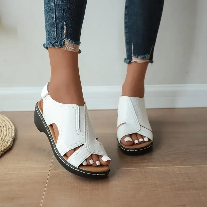 Summer Women Wedge Shoes Orthopedic Sandals Comfort Ladies Shoes Sandalias Plus Size Lightweight Beach Sandals