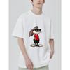 Tričko s kulatým výstřihem Bílé Kreslený potisk Bugs Bunny Ležérní oblečení pro muže a ženy Streetwearová móda Letní outfit