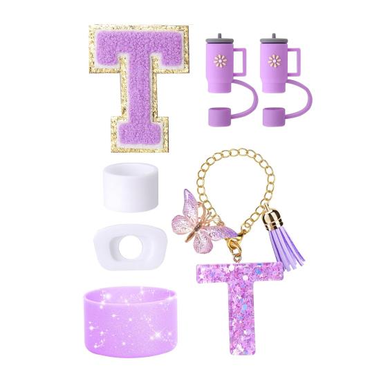 7Pcs Cup Accessories Set for 30/40oz Tumbler Silicone Straw Lid Spill-Proof Stoppers Handle