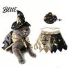 Small Dog Halloween Outfit 1 Set Cat Witch Costume Black Cape And Wizard Hat Moon Adjustable Pet Cloak Star Pointed Hat for Cats Medium Dogs Festive