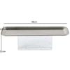 Bubble Crystal Base Metal Tray, Rectangular Stainless Steel Fruit Tray, Cake Rack, Living Room Decoration, Desktop Storage Tray