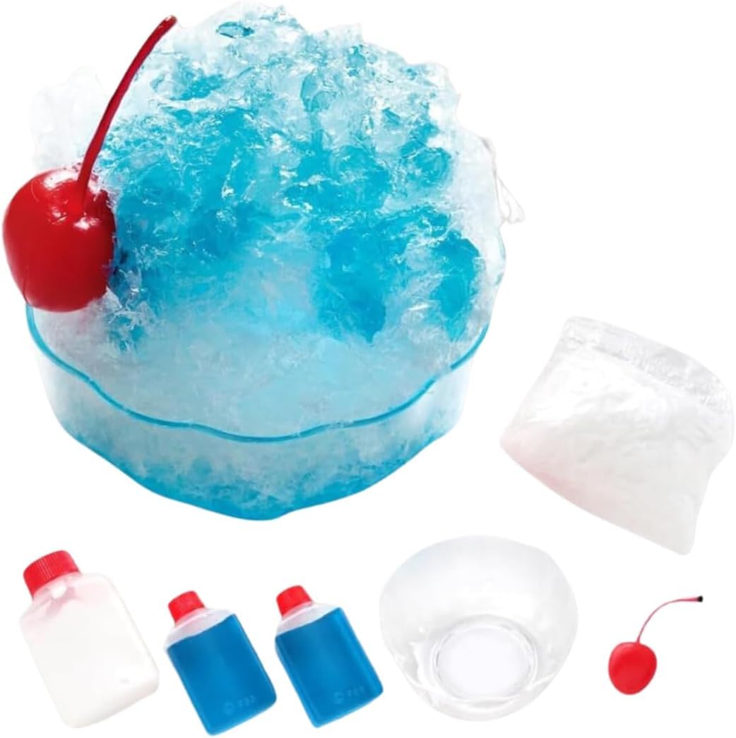 Оригинальный магазин образцов еды [Официальный] Набор для самостоятельного изготовления образцов еды - Samplerun Бритьевой лед Том. 2 Голубой Гавайи - Безопасные материалы для детей - Имитация еды -