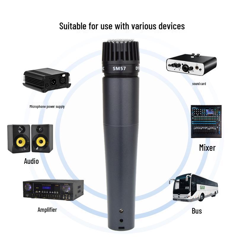 SM57LC Professional Wired Dynamic Microphone for Karaoke & Live Streaming