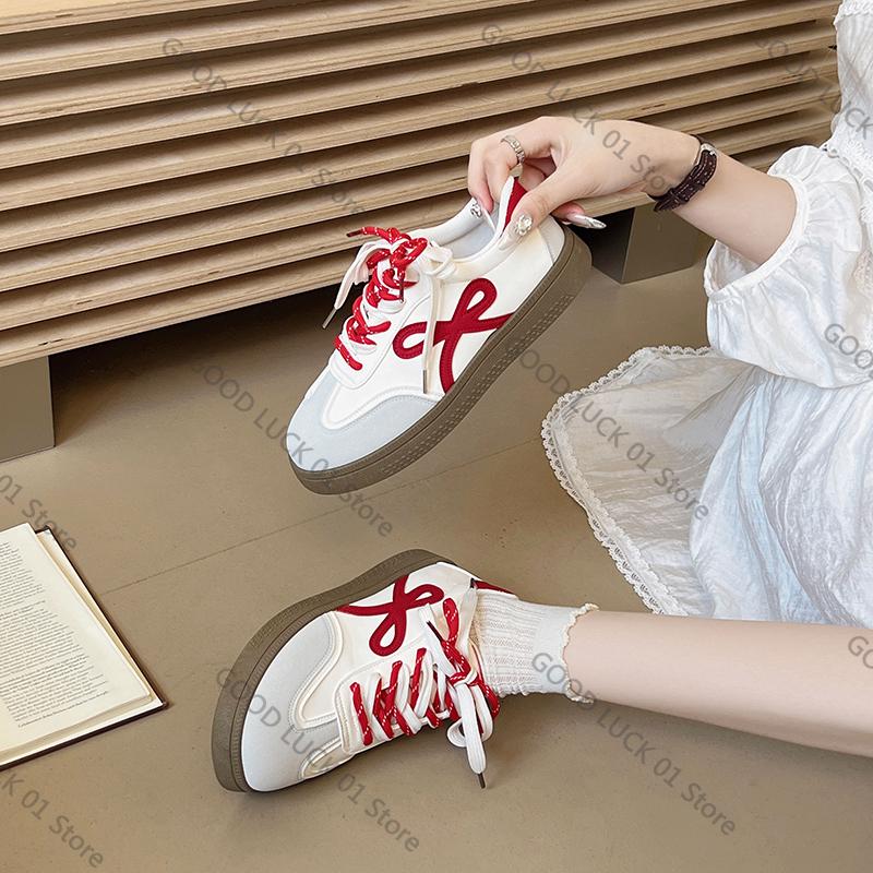 Fashion 2025 Women's Shoes Summer Thick Sole Brown Spring Autumn Breathable Platform Tennis Woman Trend Round Toe Female Casual Sneaker