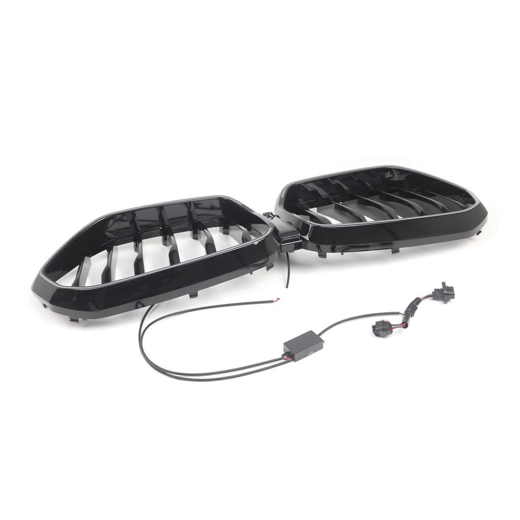 Front Grille with Lights & Air Intake for BMW X6 G06 (2020-2022) - Car Accessory