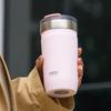 Tyeso 550ML 304 Stainless Steel Insulated Mug Matte Minimalist Tumbler with Straw Leakproof Coffee Cup for Ice Drink Hot Beverage Vacuum